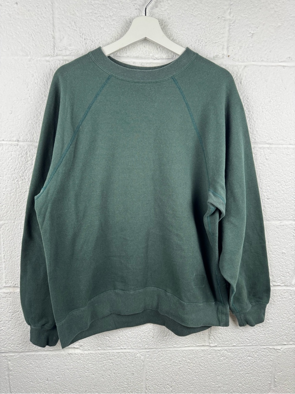 Nanamica 21SS Crew Neck Sweat Green Raglan Sweatshirt Made in Japan M